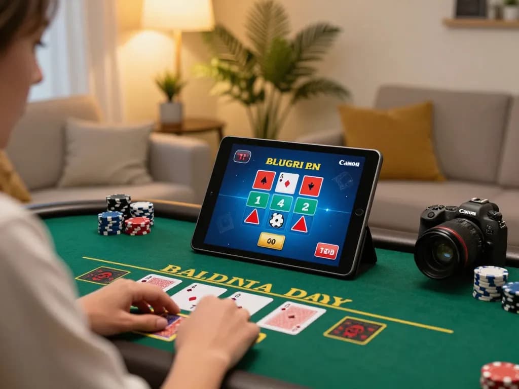 Play blackjack online at 79King com in a cozy home setting with engaging gameplay and warm ambiance.