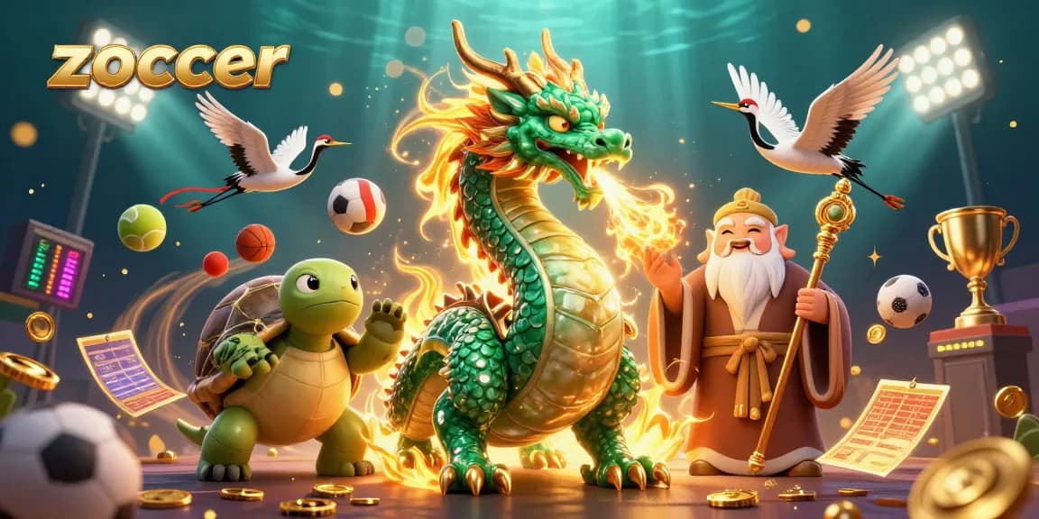 Zoccer transforms gameplay in a vibrant 3D casino scene featuring winning moments and rich graphics.
