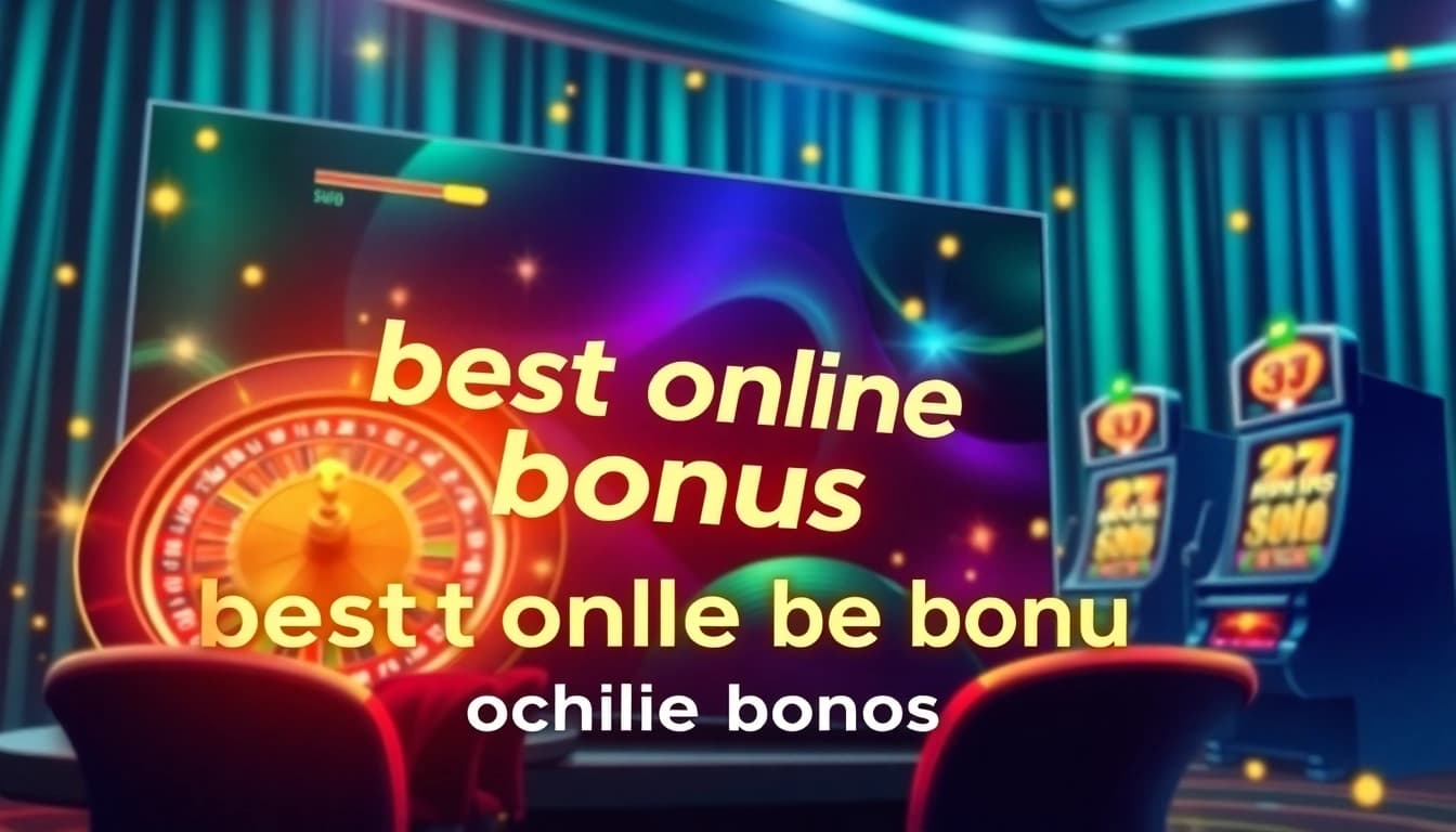 Discover the best online casino bonus with exciting offers displayed on a vibrant digital interface.