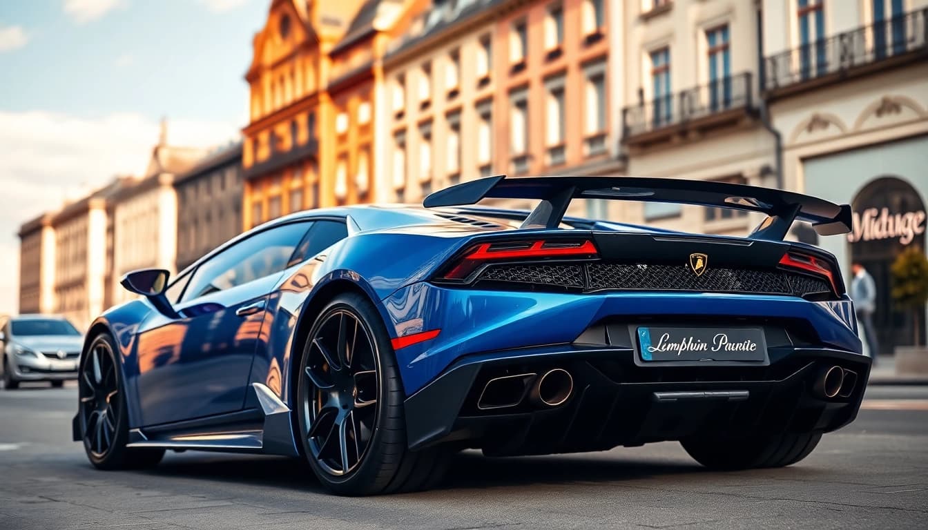 Lamborghini PPF München: Ein glänzender Lamborghini mit hochwertiger Lackschutzfolie in München, perfekter Schutz und Stil.