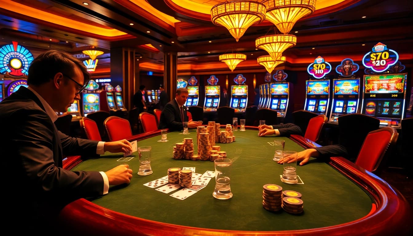 Experience the excitement of the 88i game at a luxurious casino table with high-stakes action.