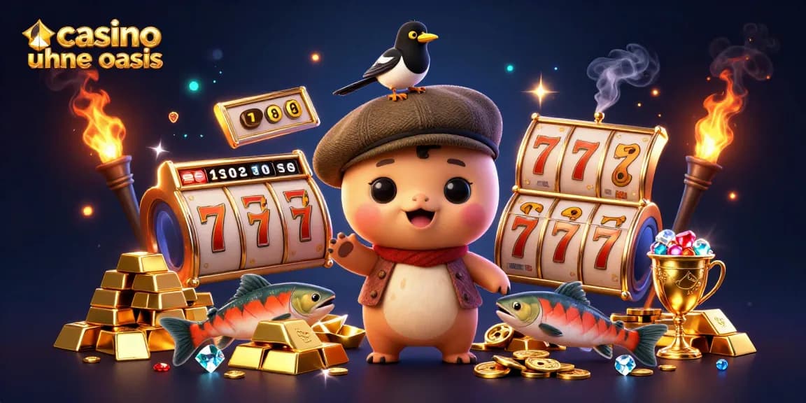 Play and win big at casino ohne oasis, featuring a charming Nessie and gold treasures bursting with excitement.