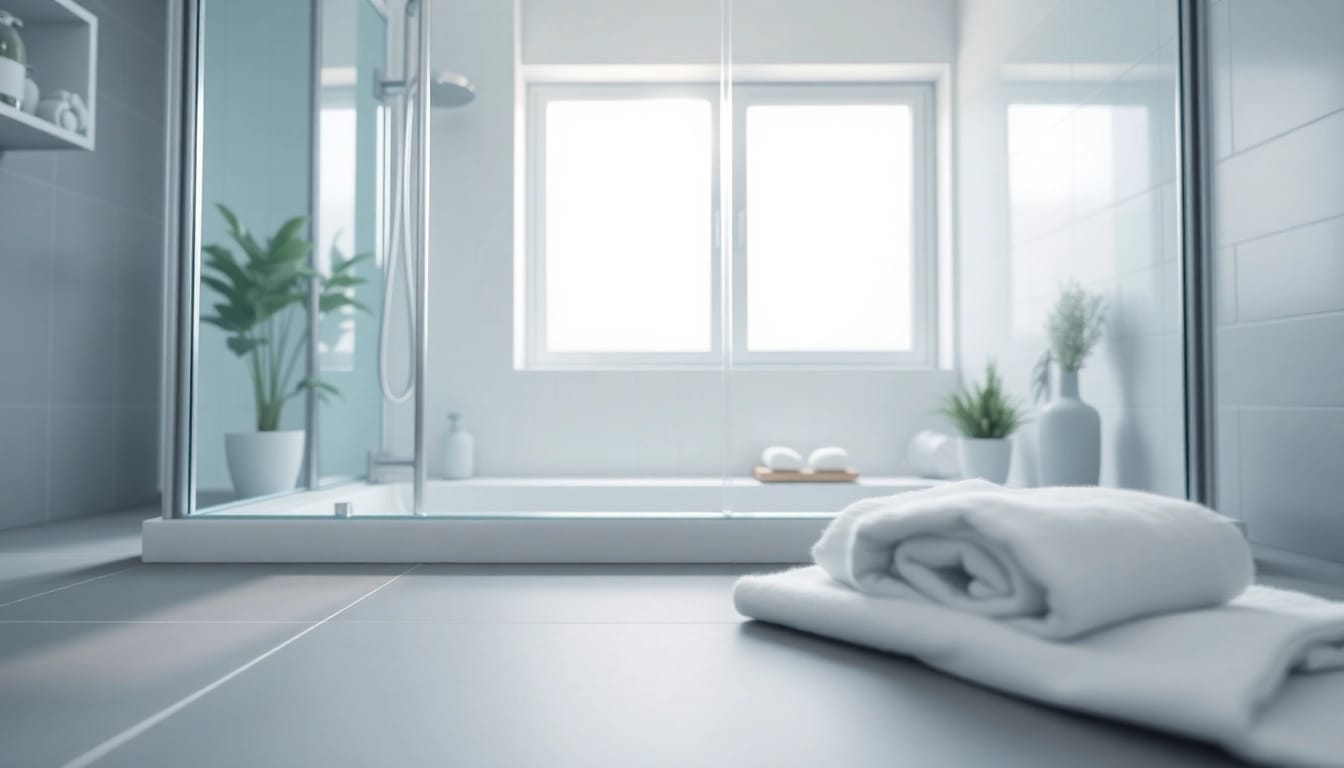 Genießen Sie die stilvolle sonni Duschkabine 80x80 in einem modernen Badezimmer-Ambiente.