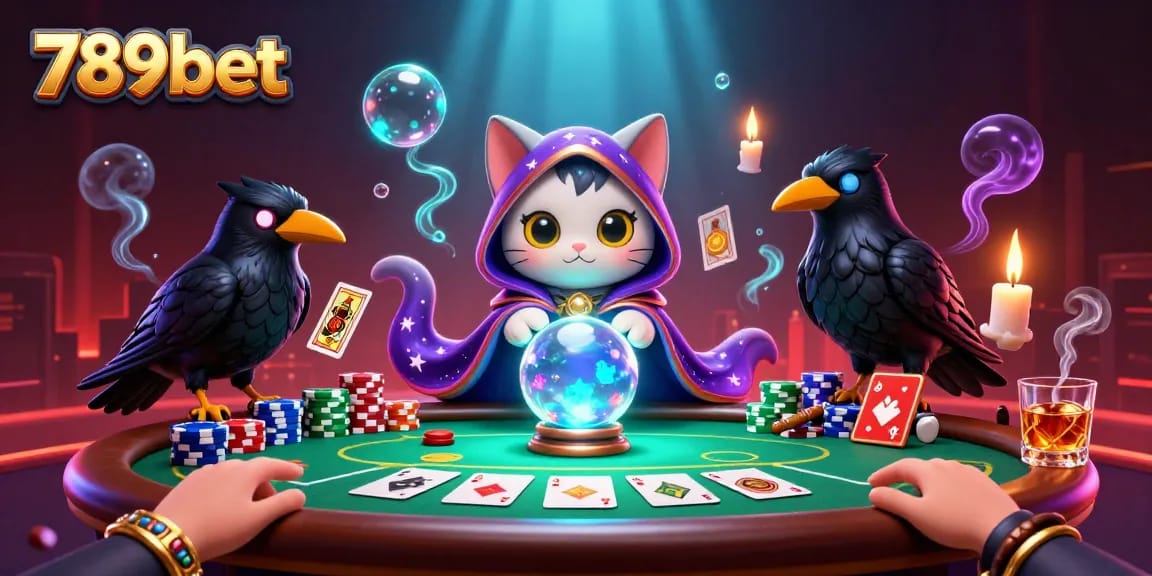 Experience thrilling gameplay with 789bet's dynamic poker scene featuring mystical characters.
