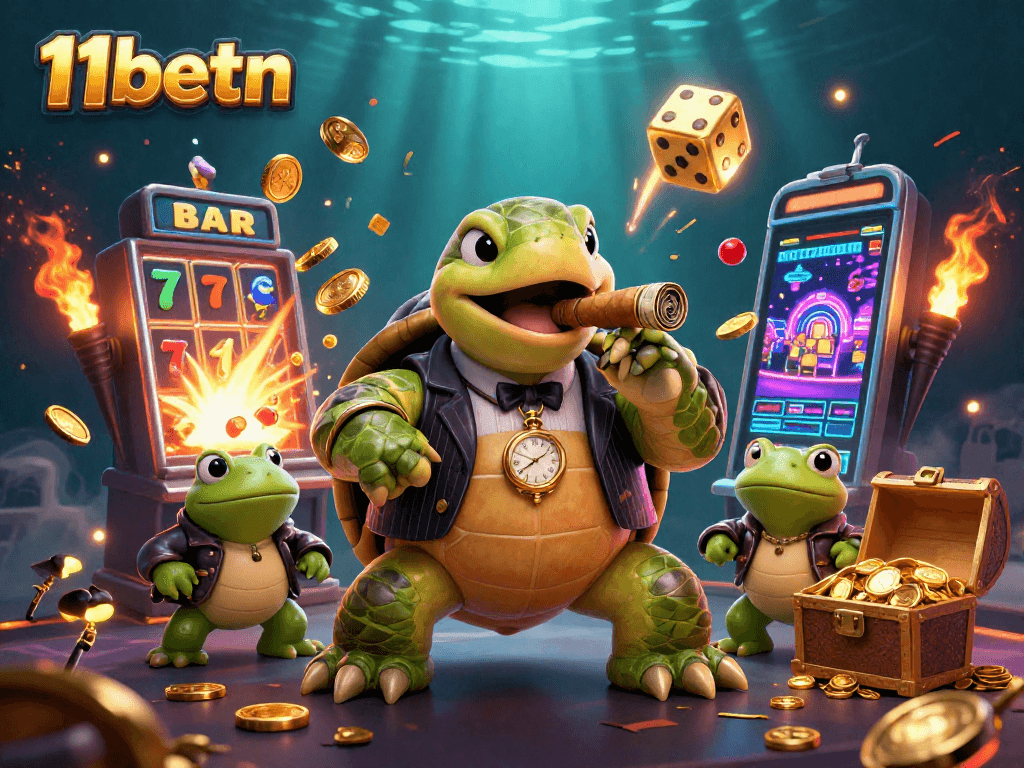 Experience thrilling gaming fun at 11betn with a vibrant, dynamic casino scene full of action.
