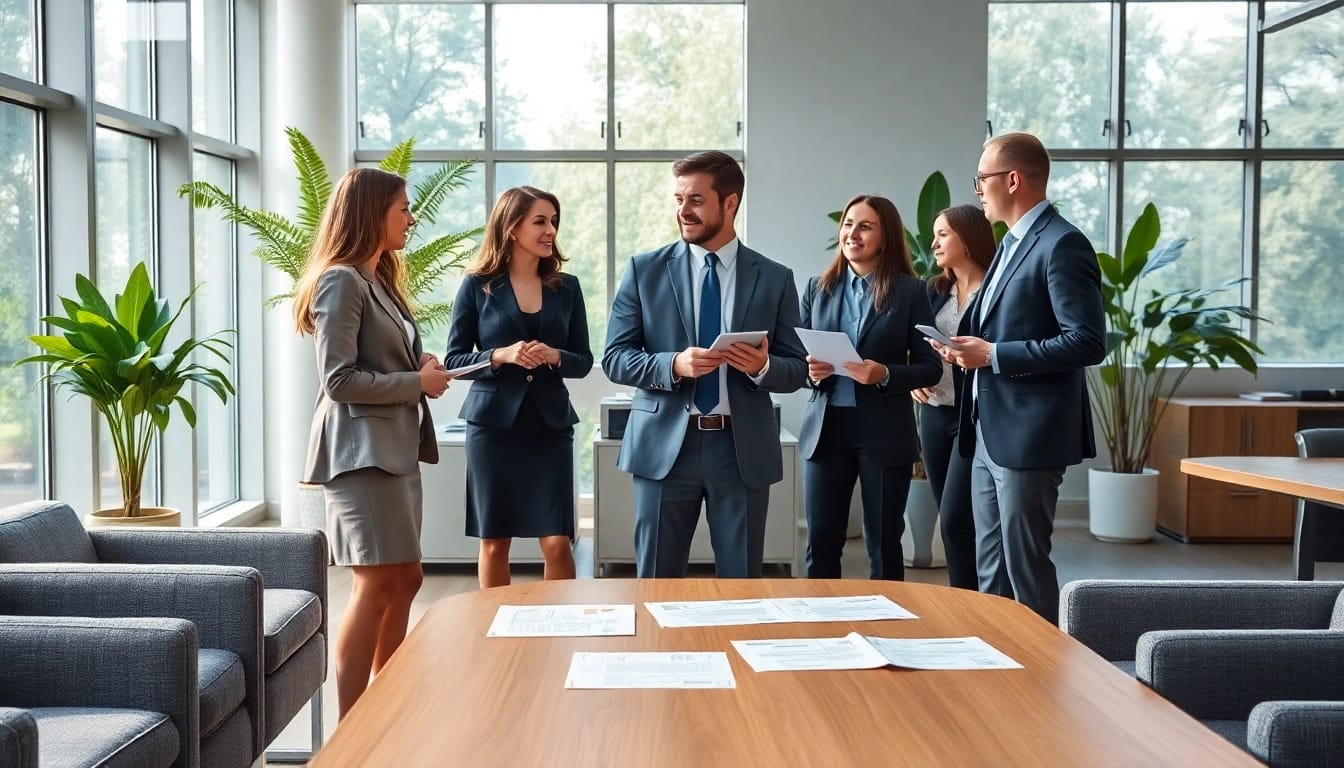 Headhunter Schweiz im professionellen Büroumfeld berät Klienten und Kandidaten.