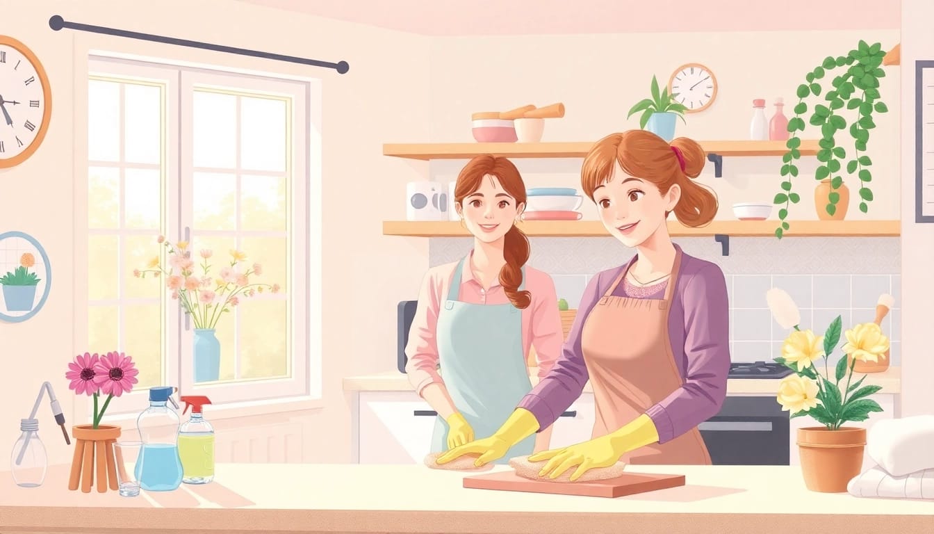Professionelle hauswirtschaft stelle hameln: freundliche Hauswirtschaftskraft im einladenden Zuhause.