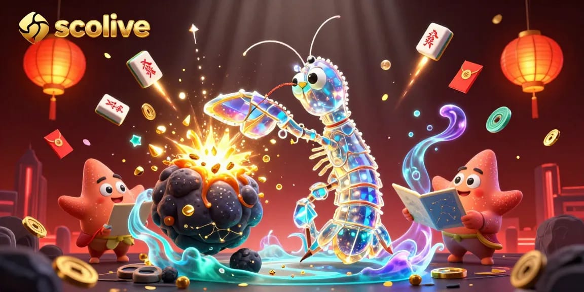 Socolive offers thrilling live soccer experiences with a vibrant animated illustration of cosmic characters.