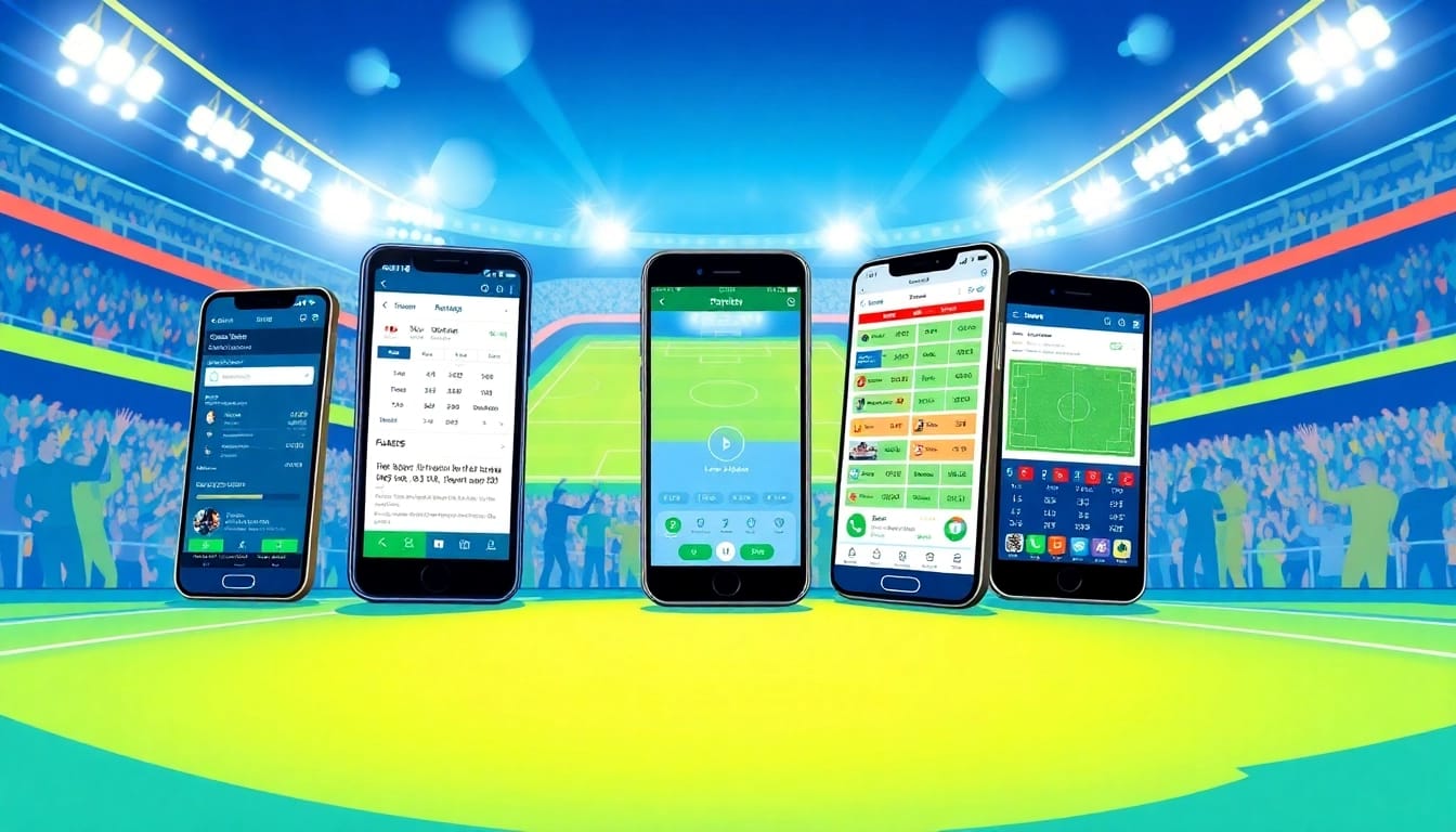 Vergleiche die besten Sportwetten Apps im Vergleich auf Smartphones mit dynamischen Sportwetten-Interfaces.
