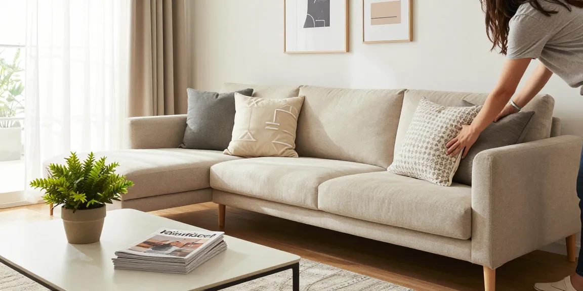 Ein stilvolles Wohnzimmer, das modernes Design und gemütliche Möbel für Möbel Deutschland Online Kaufen zeigt.