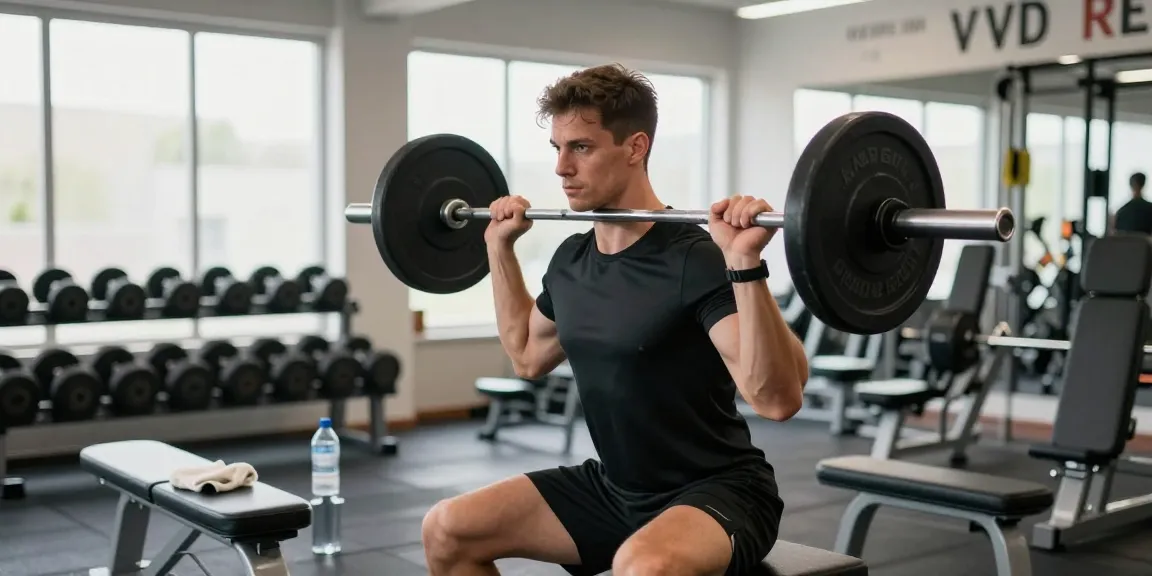 Ein athletischer Mann, der in einem modernen Fitnessstudio trainiert, und Stärke sowie Fokus zeigt, repräsentiert den Anabolika Shop Deutschland für Muskelwachstum.