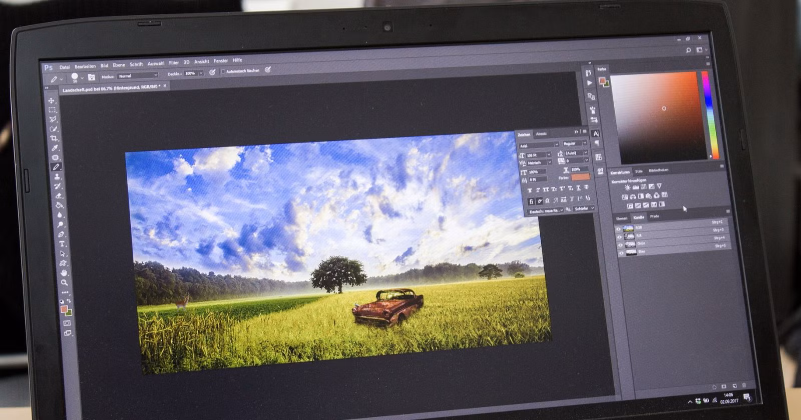 Bildbearbeitung auf Top-Niveau mit photoshop