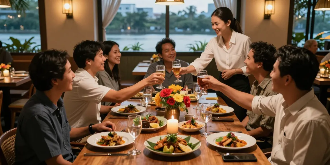 Delicious dishes from the rokok88 menu at River City Restaurant during a family gathering.