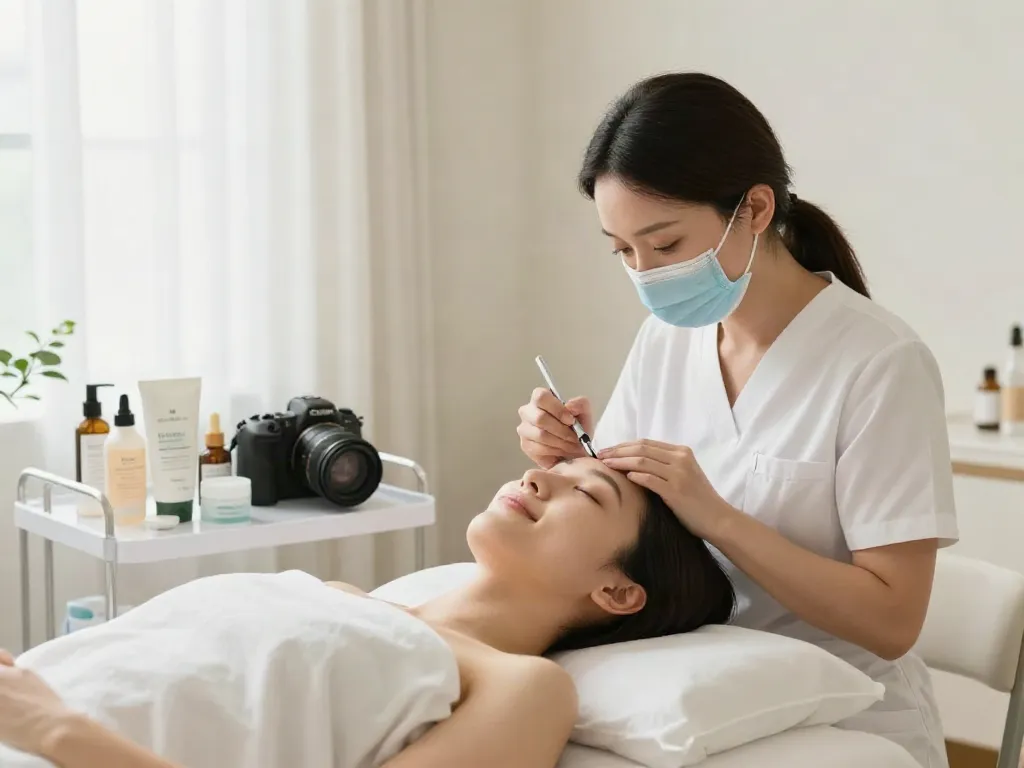 Augenringe entfernen mit CCeye® Behandlung in entspannendem Beauty-Raum.