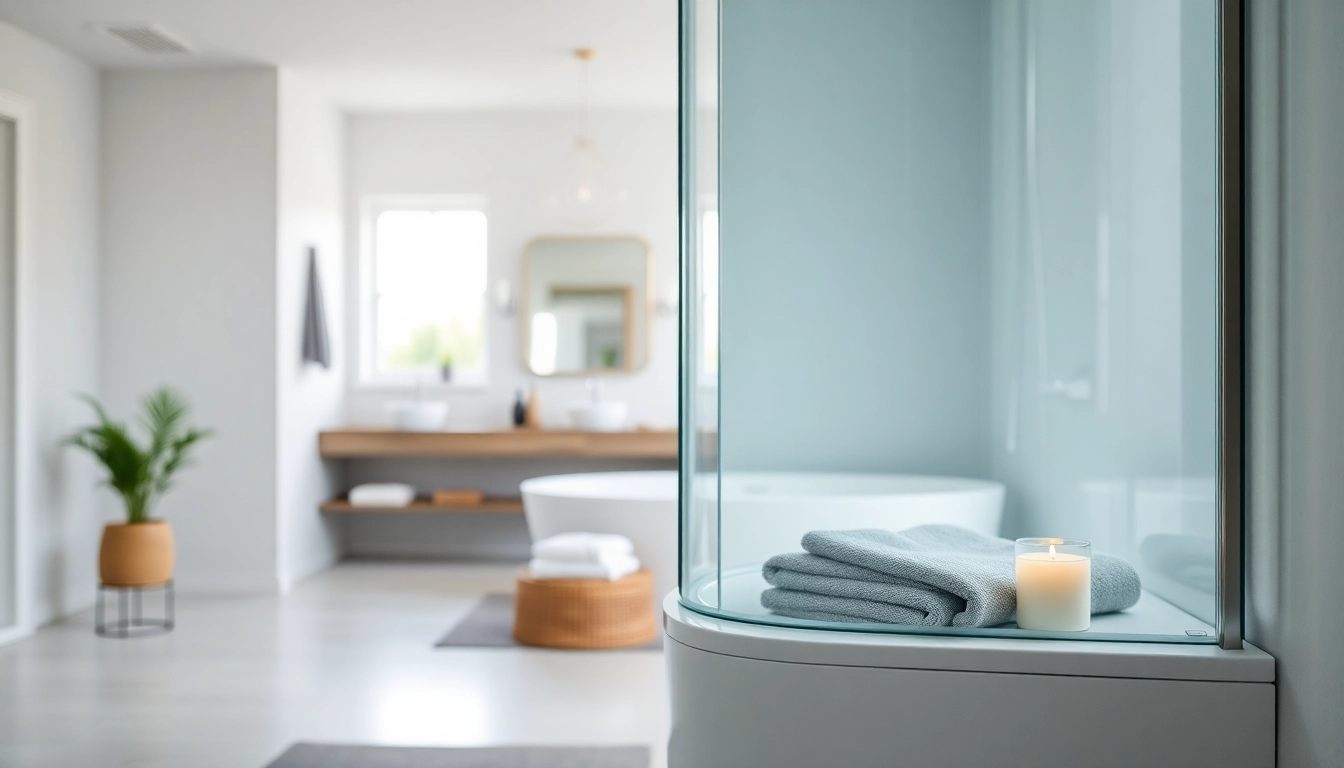 Erleben Sie die sonni Duschkabine 80x80 in einem modernen Badezimmer mit eleganten Designs und stimmungsvollem Licht.