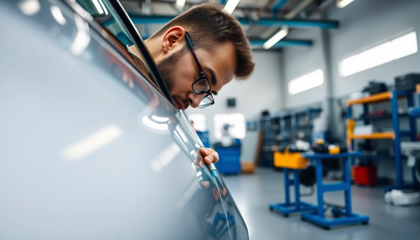 Kratzer Reparatur Auto München mit professioneller Lackreparatur im Workshop