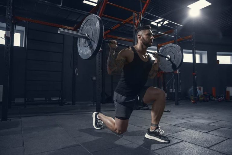 stronger-muscular-athlete-lunges