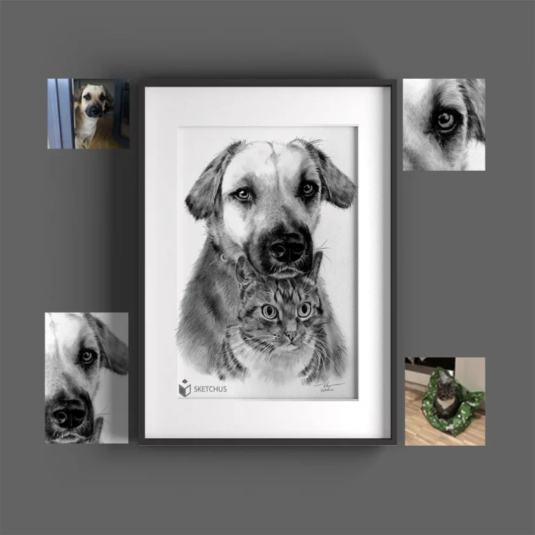 tierportraits-nach-vorlage-tierzeichnung-schwarz-weiss-bleistift-pastell-malen-tiere-zeichnen-lassen-tierbilder-gemalt-skizze