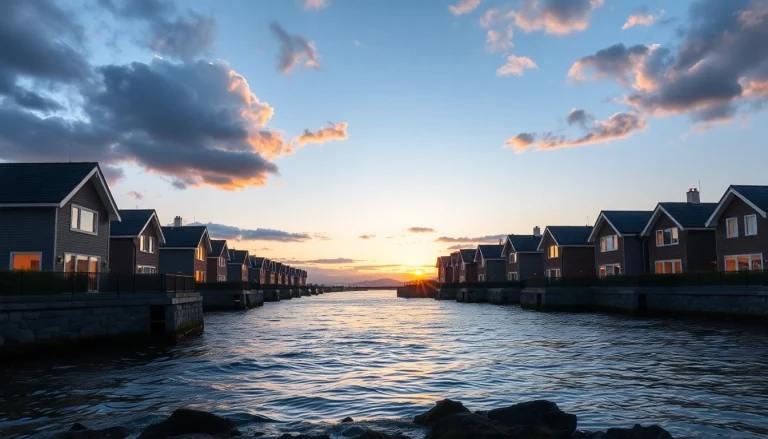 Erforschen Sie die nordzypern immobilien preise durch diese wunderschöne Küstenansicht zur goldenen Stunde.