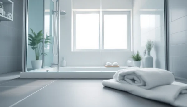 Elegante Badezimmergestaltung mit der sonni Duschkabine 80×80