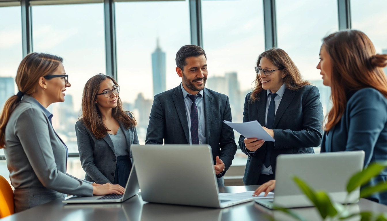 Headhunter Ingenieure in einem modernen Büro, das Teamarbeit und Innovation hervorhebt.